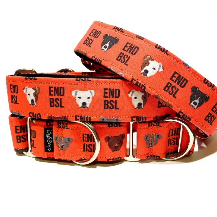 Einde BSL Oranje Hondenhalsband voor wholesale door Wiggle Bumz