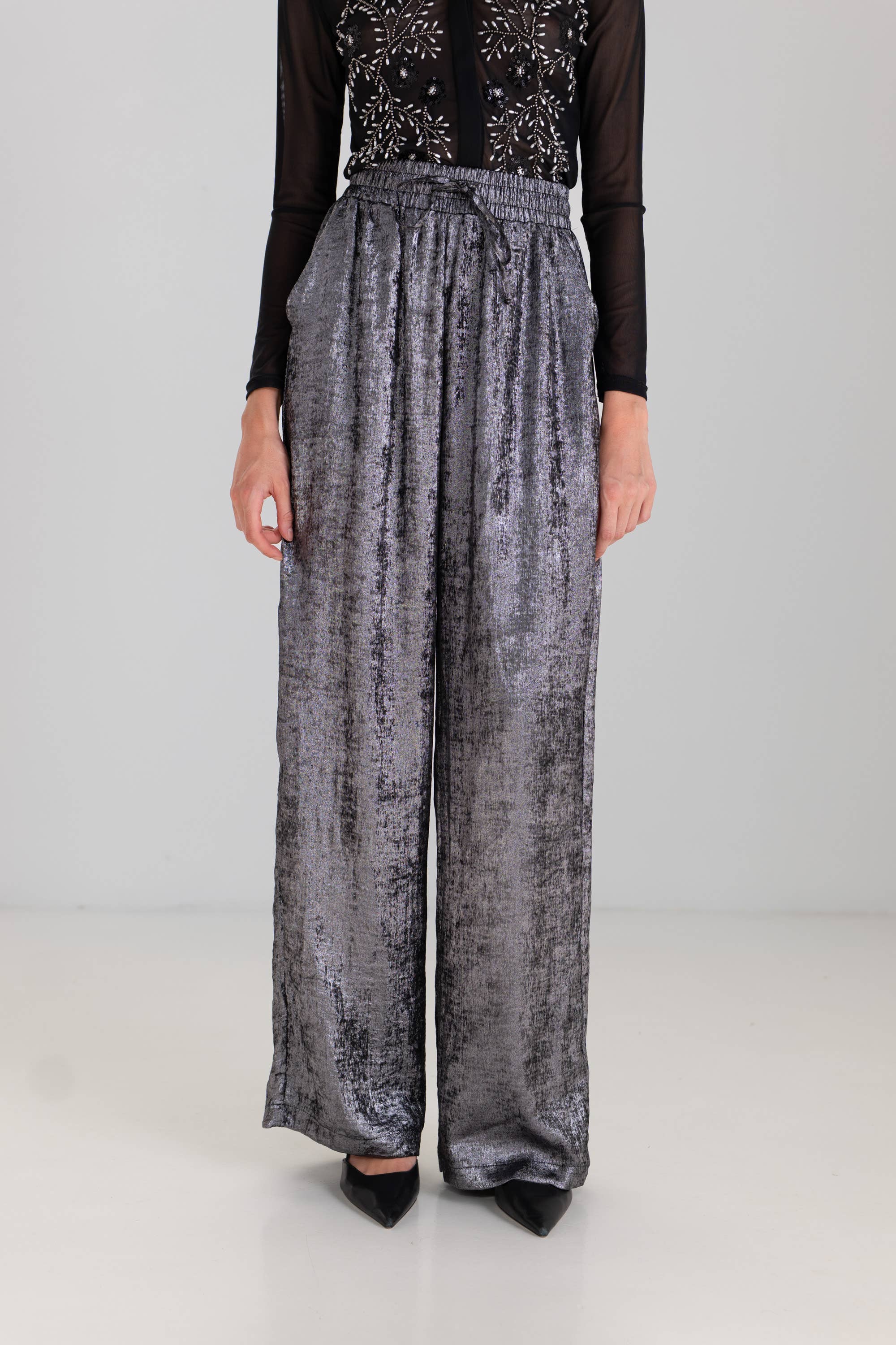 Black EULALIE Pants S014 for wholesale on Faire