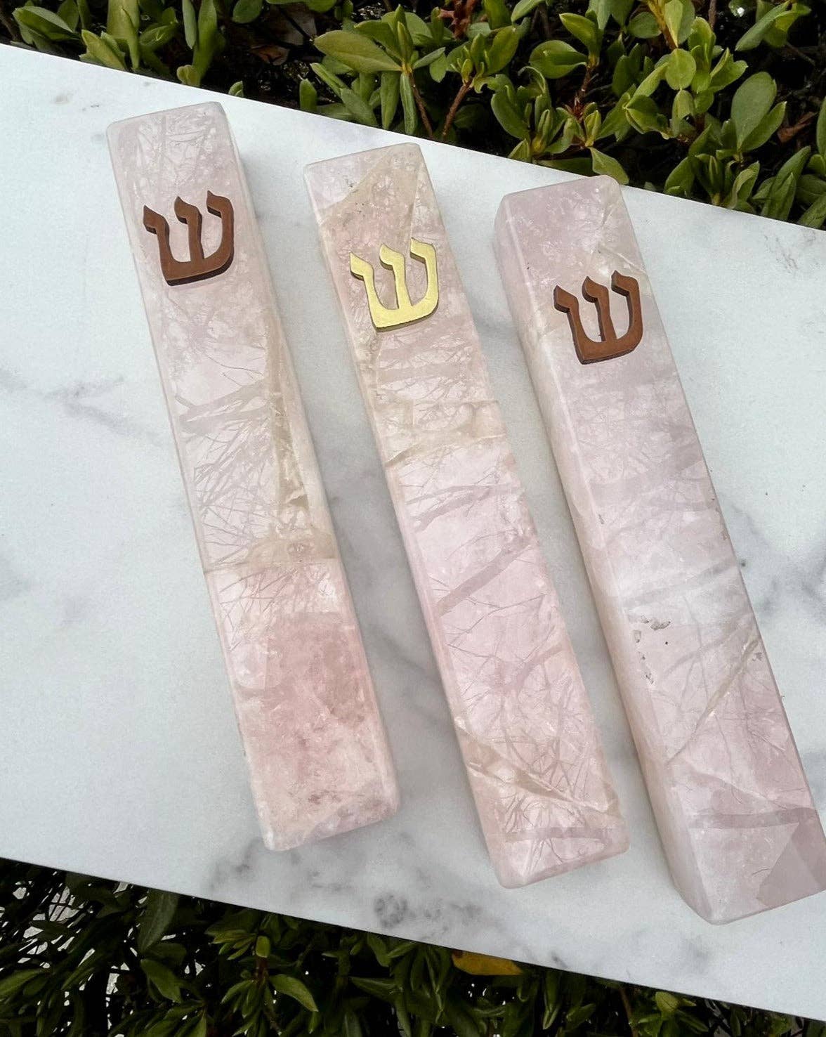 A&S Mezuzot - Wholesale Decorative Tabletop Object - ROSE Quarts4