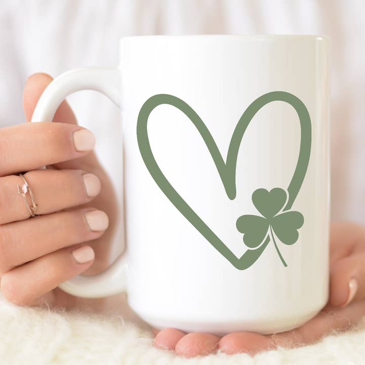 CŒUR TRÈFLE (PLUSIEURS STYLES) SAINT PATRICKS DAY IRLANDAIS pour la vente par From Us To You Co. Handmade Goods