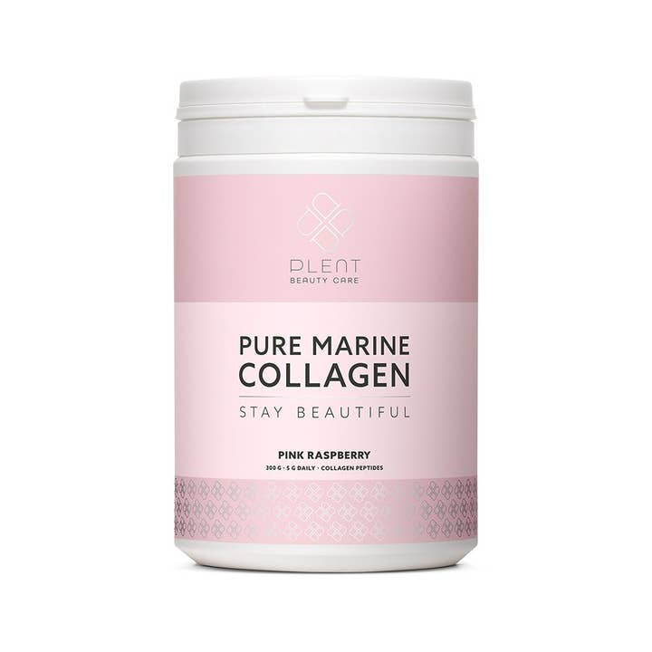 Plent Beauty Care - Wholesale Powdered Health Drink - PURE MARINE COLLAGEN +C - Pink Raspberry - 300g1