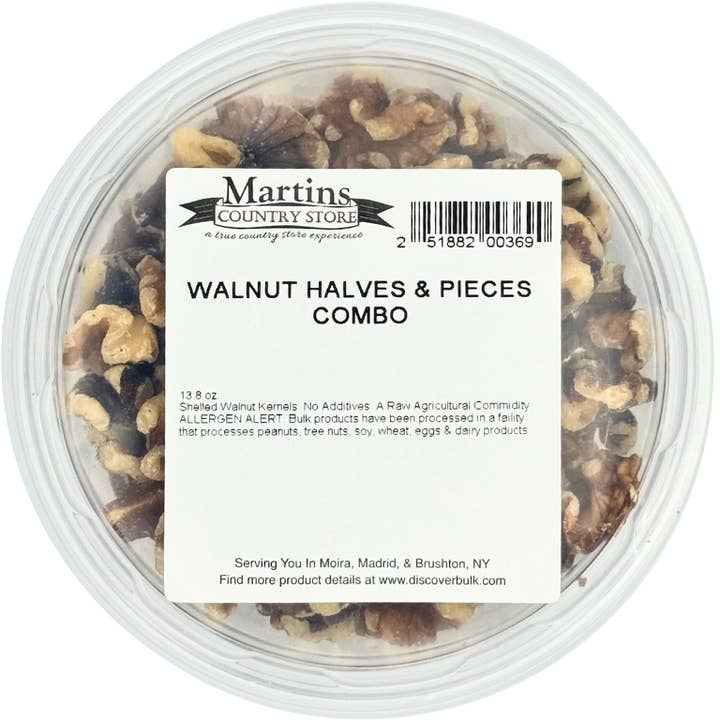Martin's Country Store LLC - Vendita all'ingrosso Frutta secca - MEZZE/PEZZI IN NOCE 13,8 once3