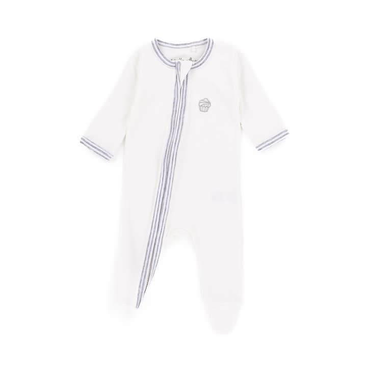 Muffin Zip-Up Playsuit med lange ærmer for engroshandel hos A Muffin in the Oven