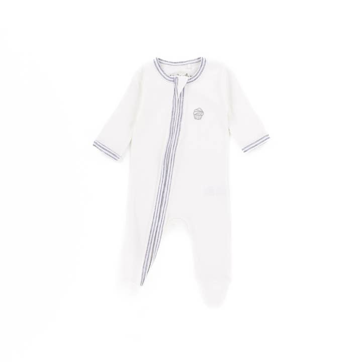 Muffins Zip-Up Playsuit med långa ärmar för wholesale av A Muffin in the Oven