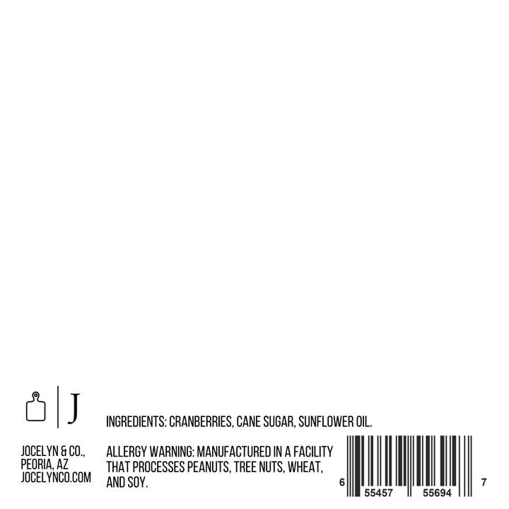 Jocelyn & Co - Wholesale Dried/dehydrated fruit - Sweetened Cranberries1