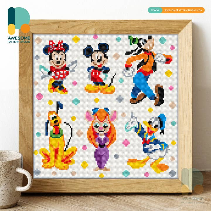 DS1754-120x120 Berömd tecknad film, diamantmålningssats för wholesale av Awesome Pattern Studio