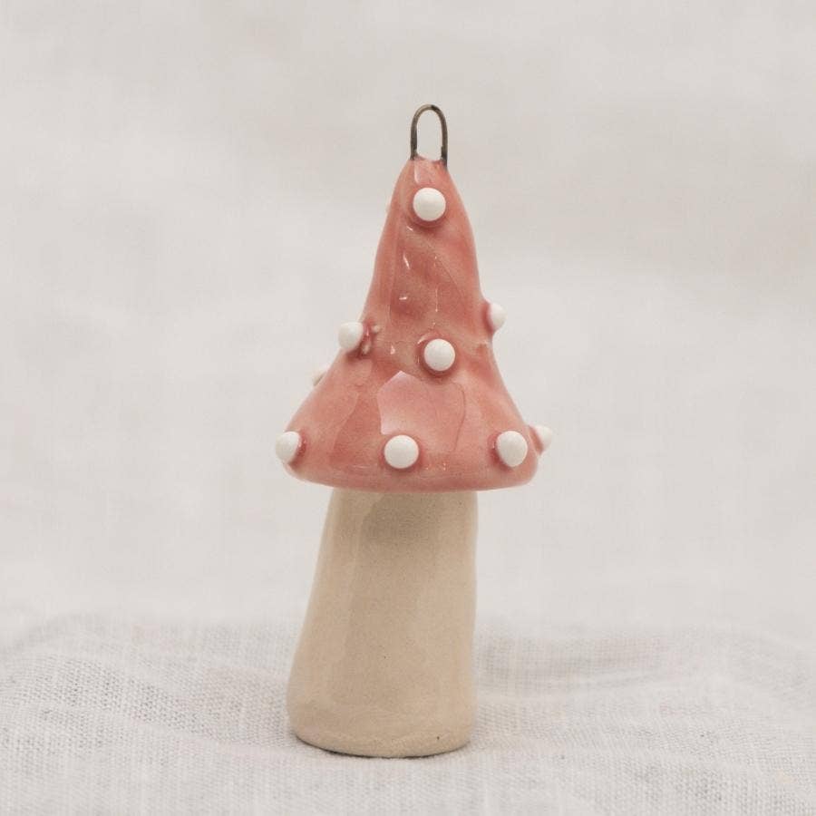 NaturoTheke - Wholesale Decorative Tabletop Object - Lucky mushroom hanging on a stalk (4.5cm-5.5cm) + rod6