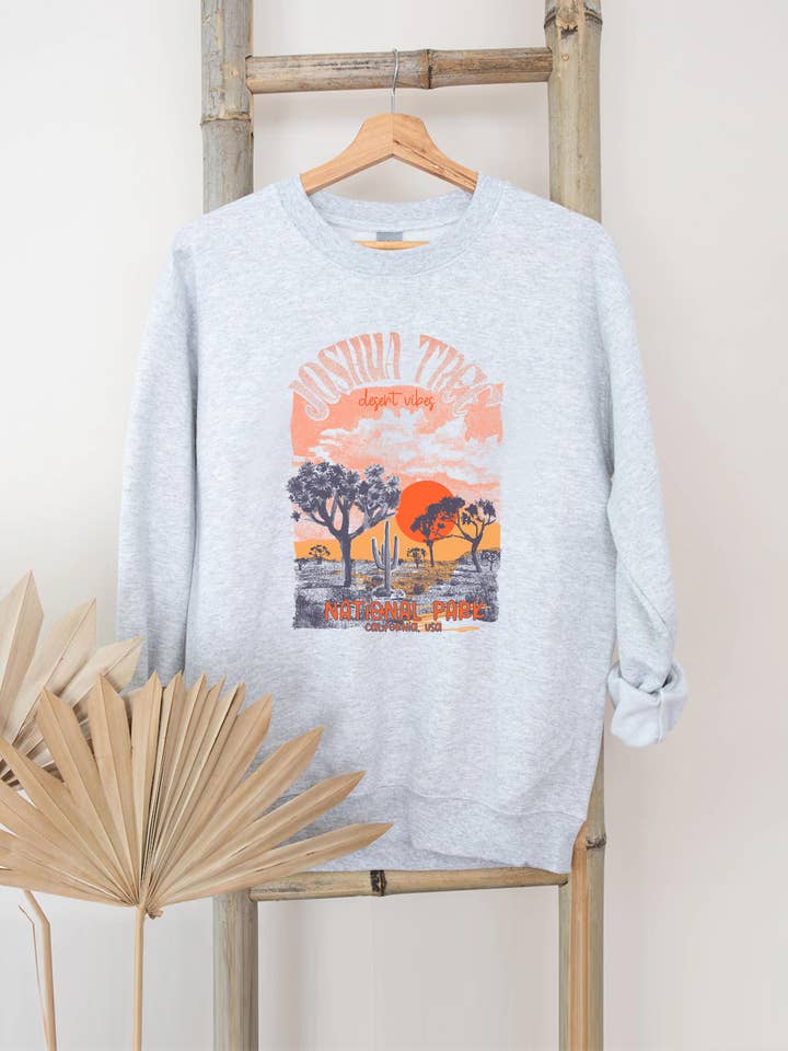 PINK NABI - Wholesale Graphic Sweatshirt - Women's - Graphic sweatshirt - Joshua tree Desert vibes1