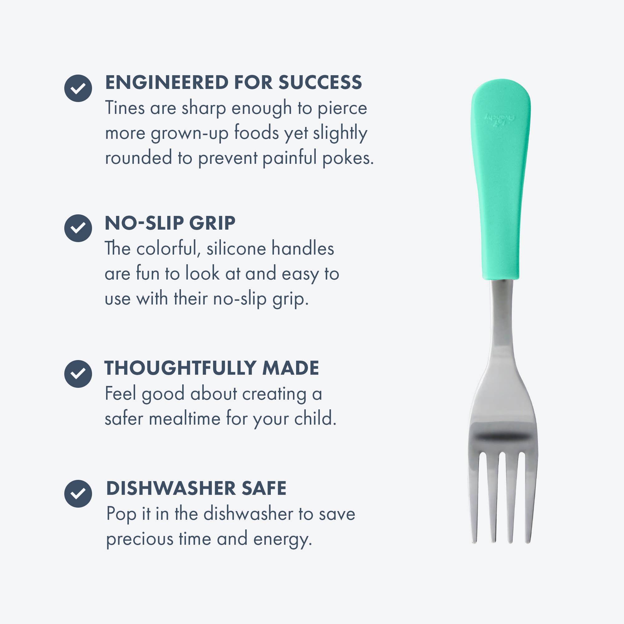 Avanchy - Wholesale Flatware Set - Kids & Baby - Avanchy Stainless Steel Baby Forks, 2 Pack21