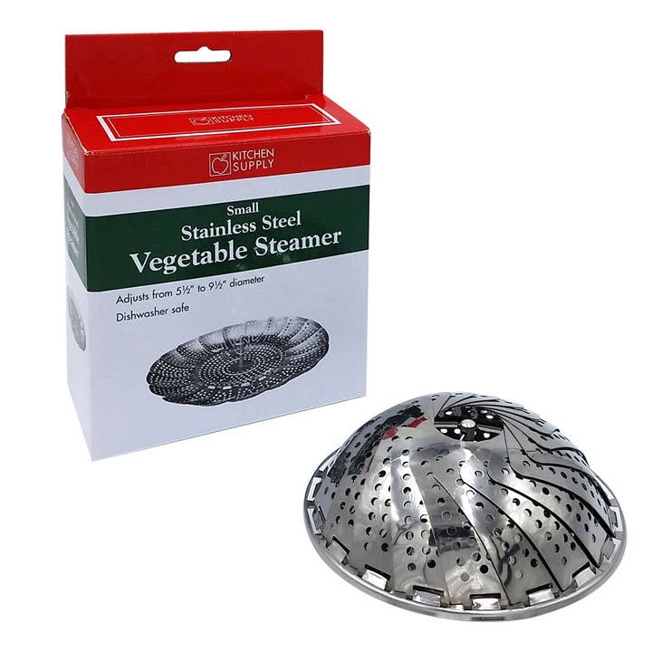 Kitchen Supply Wholesale - Wholesale Kitchen Tool/Gadget - Stainless Steel Collapsible Vegetable Steamer, Small