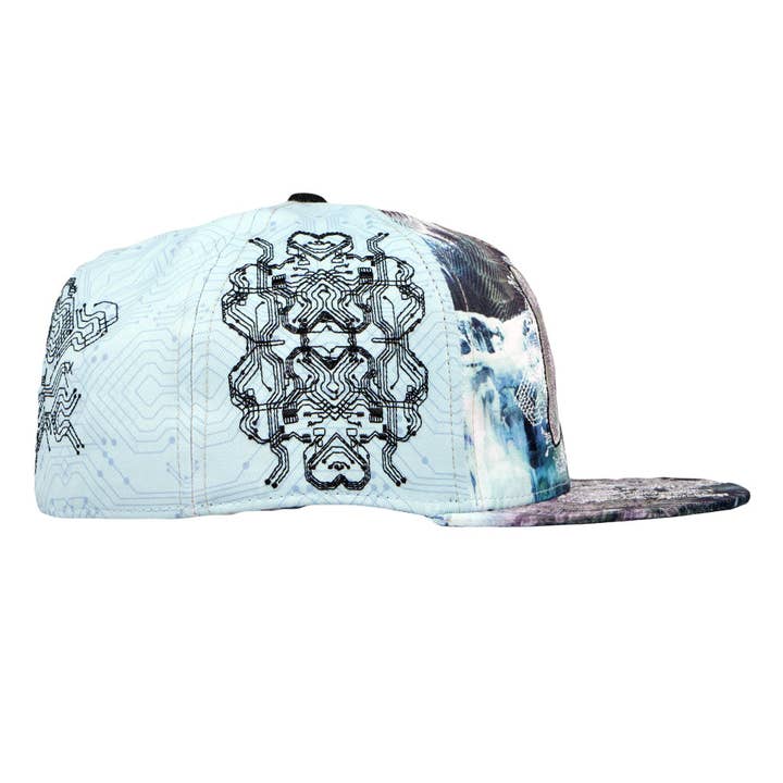 Digital Migration Green Fitted Hat for wholesale on Faire3