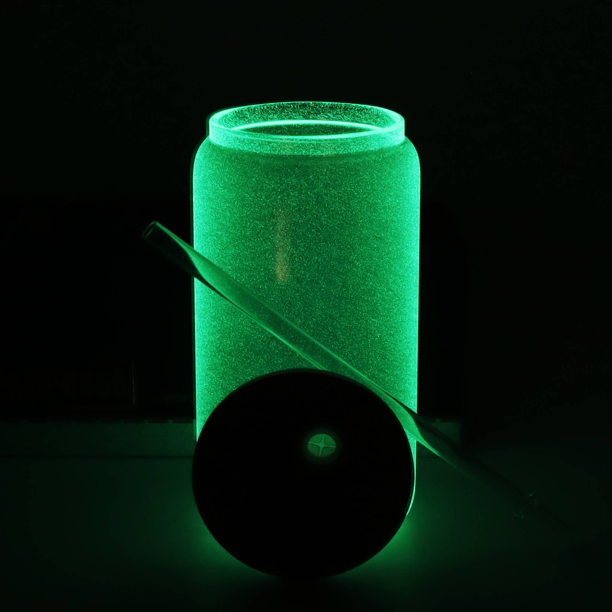 Kupresso - Wholesale Drinking Glass/Cup - (6/24Pack) 16oz Sublimation Glow in the Dark Glass Jar1