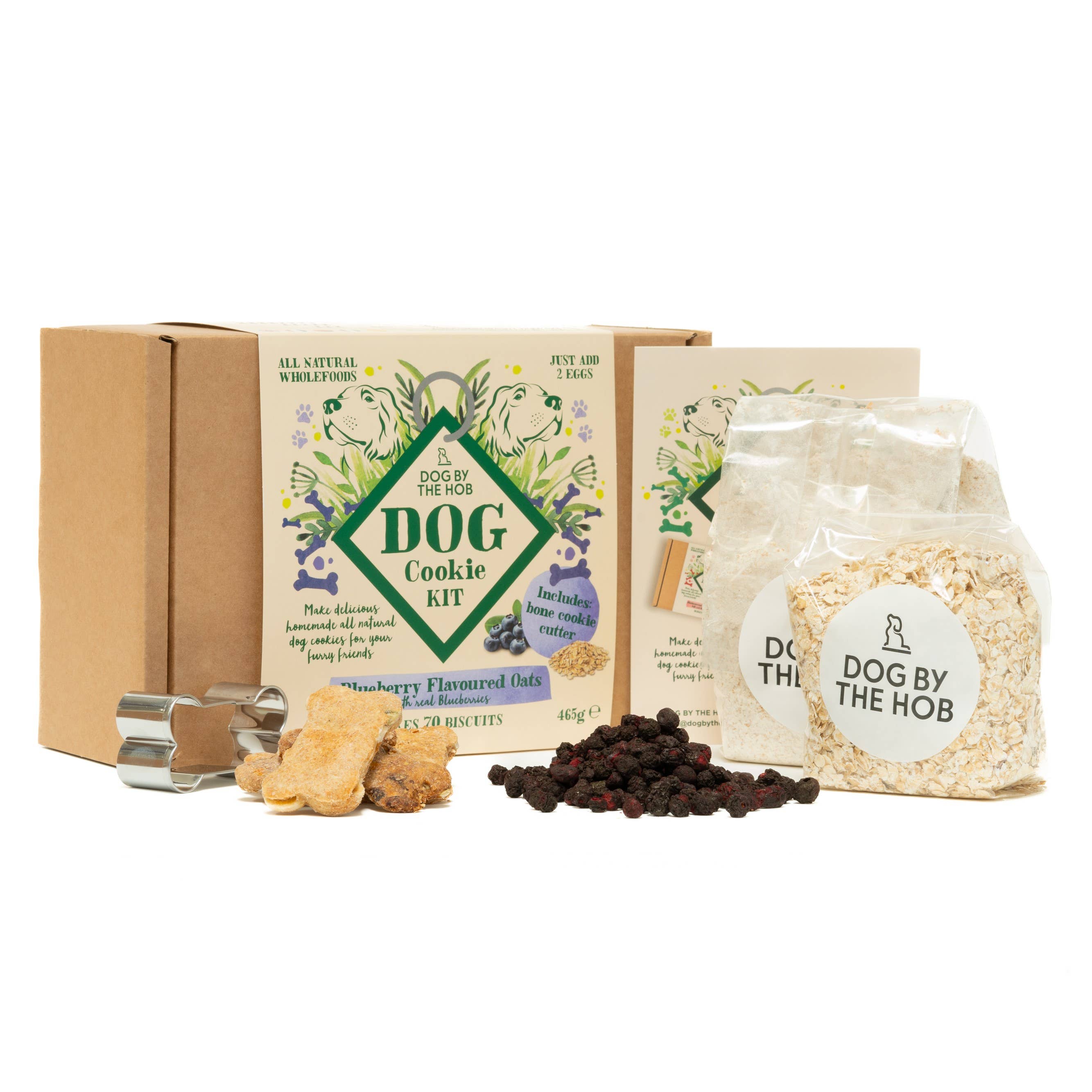 Dog By The Hob – wholesale Pet treats – Dog – Blueberry & Oat Dog Cookie Making Kit (Dog By The Hob) 4