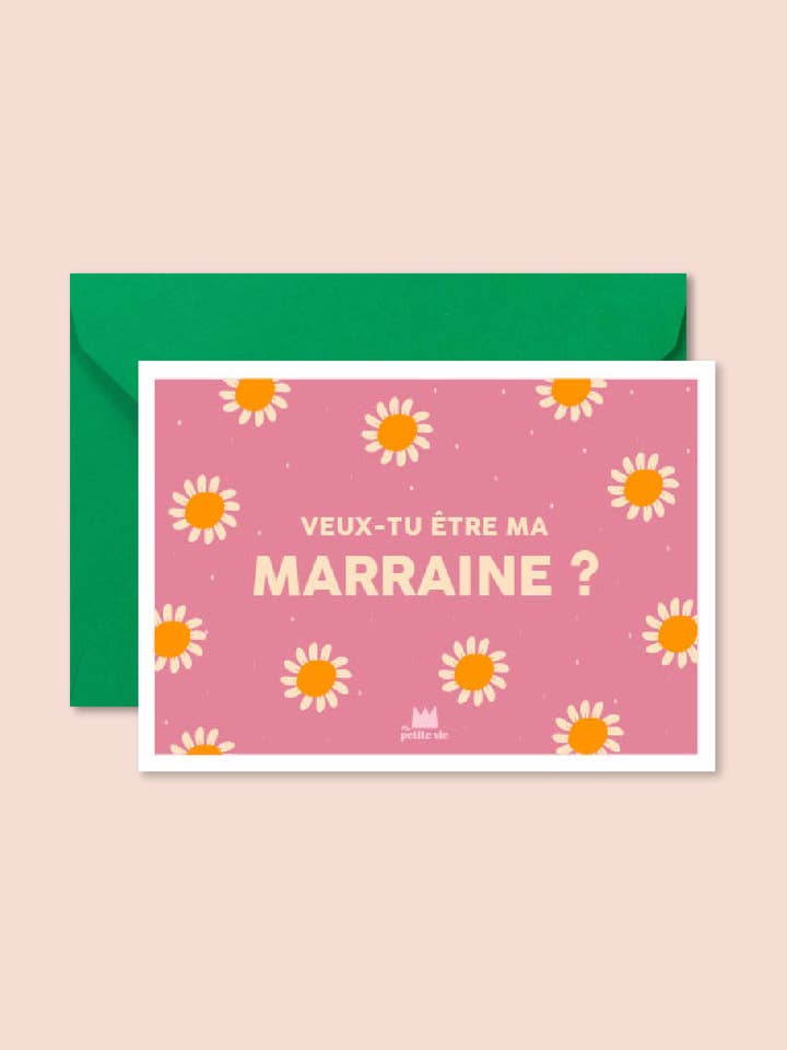"Family" Card: Will you be my godmother? (with envelope) for wholesale by Ma Petite Vie