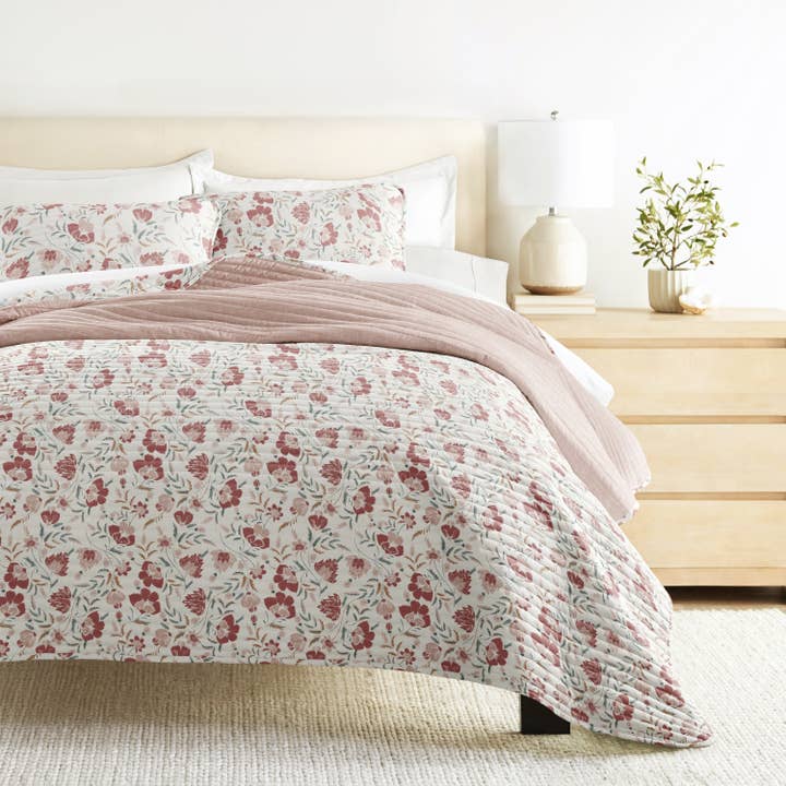 ienjoy Home - Vente Courtepointe - Ensemble de couette réversible à motifs jacobins français toutes saisons22