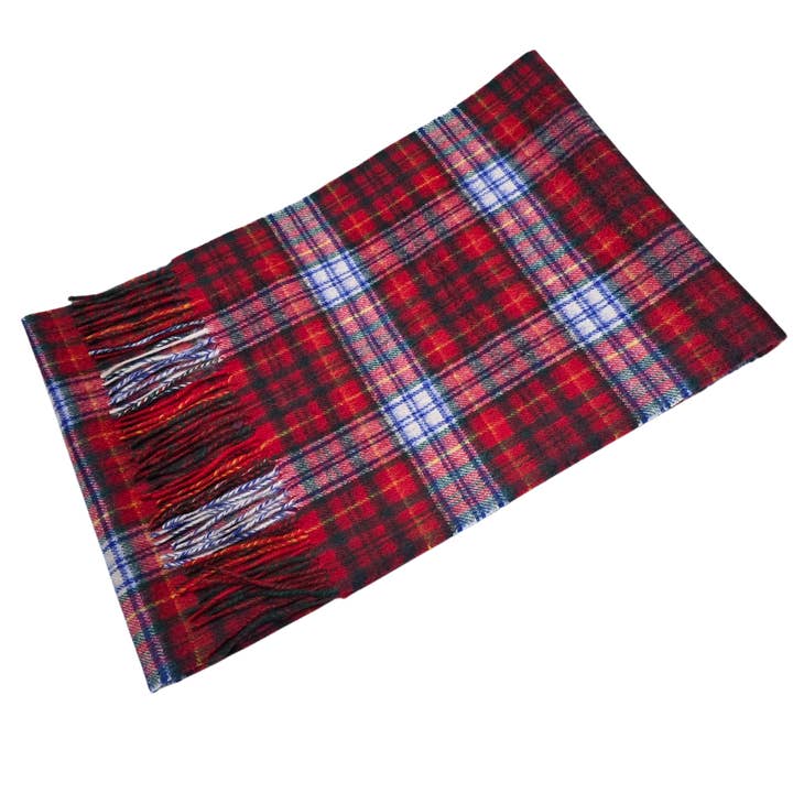 Strathurie Lambswool Ladies Gents Tartan Check Scarf for wholesale by Strathurie