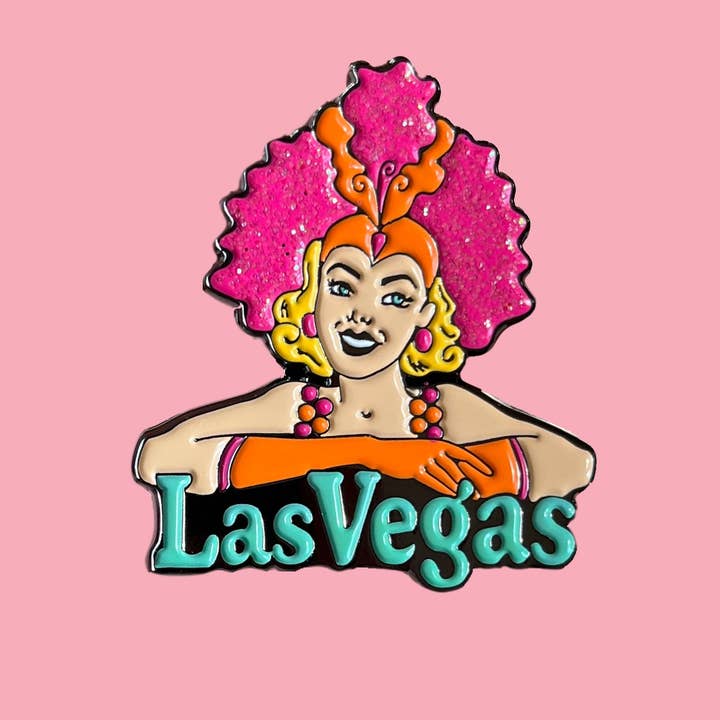 Las Vegas Showgirl Pin for wholesale by Battle Born Brand