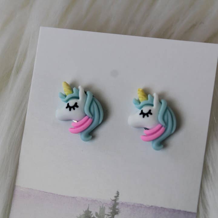 Pendientes de unicornio 2 para venta al por mayor de Fiddle & Fox