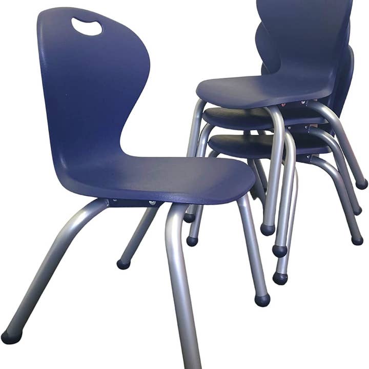 Bintiva – wholesale School supplies – Kids – School Student Stack Chair - Ergonomic Classroom & Home 4 Pk