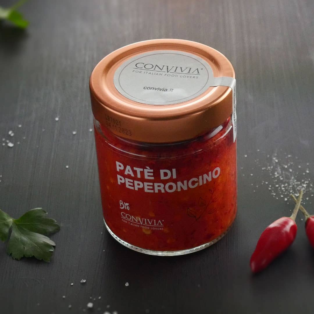 CONVIVIA for italian food lovers - Wholesale Sauce - Organic chilli pepper paté 190g3