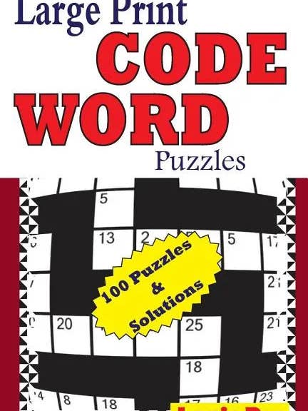Large Print Code Word Puzzles - Paperback for wholesale by Books by splitShops