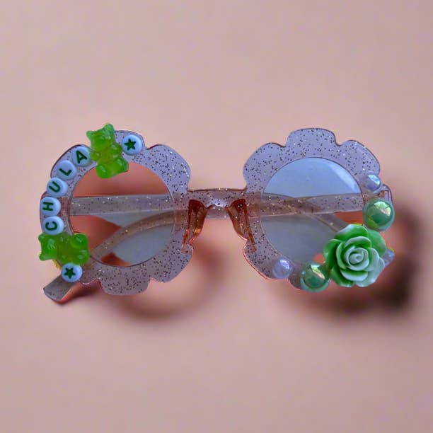 Clear Pink Chula Kids Sunglasses for wholesale by Las Ofrendas