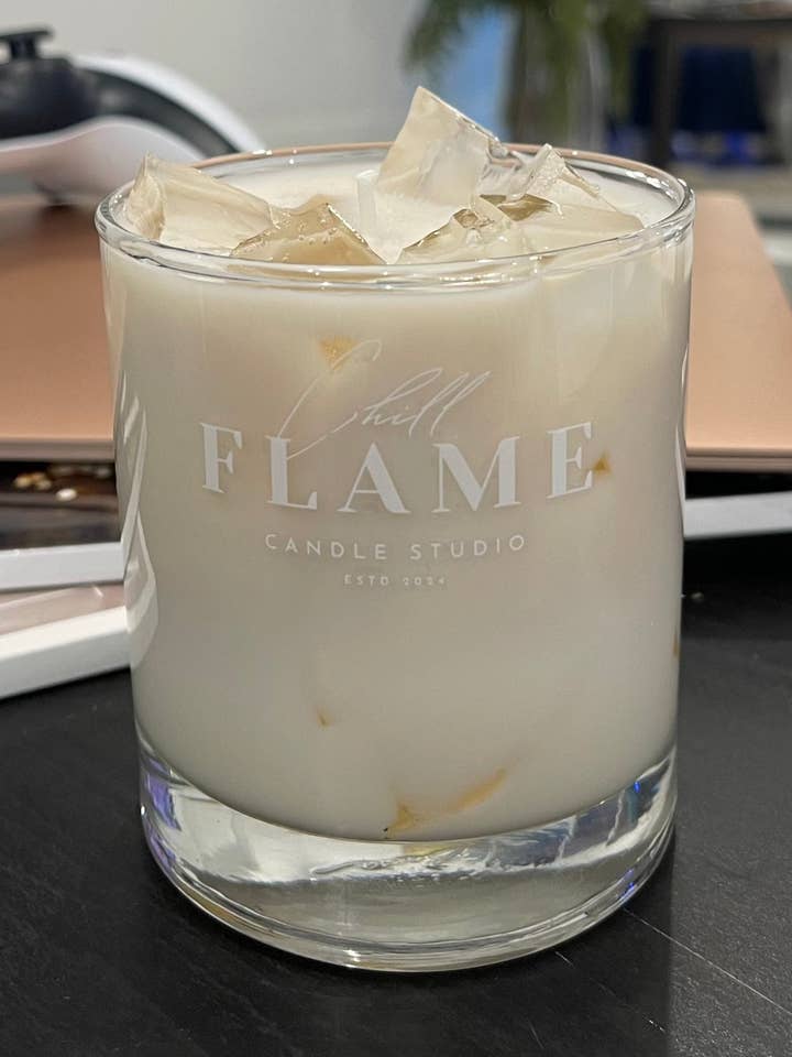ICE LATTE for wholesale by Chill Flame Candle Studio