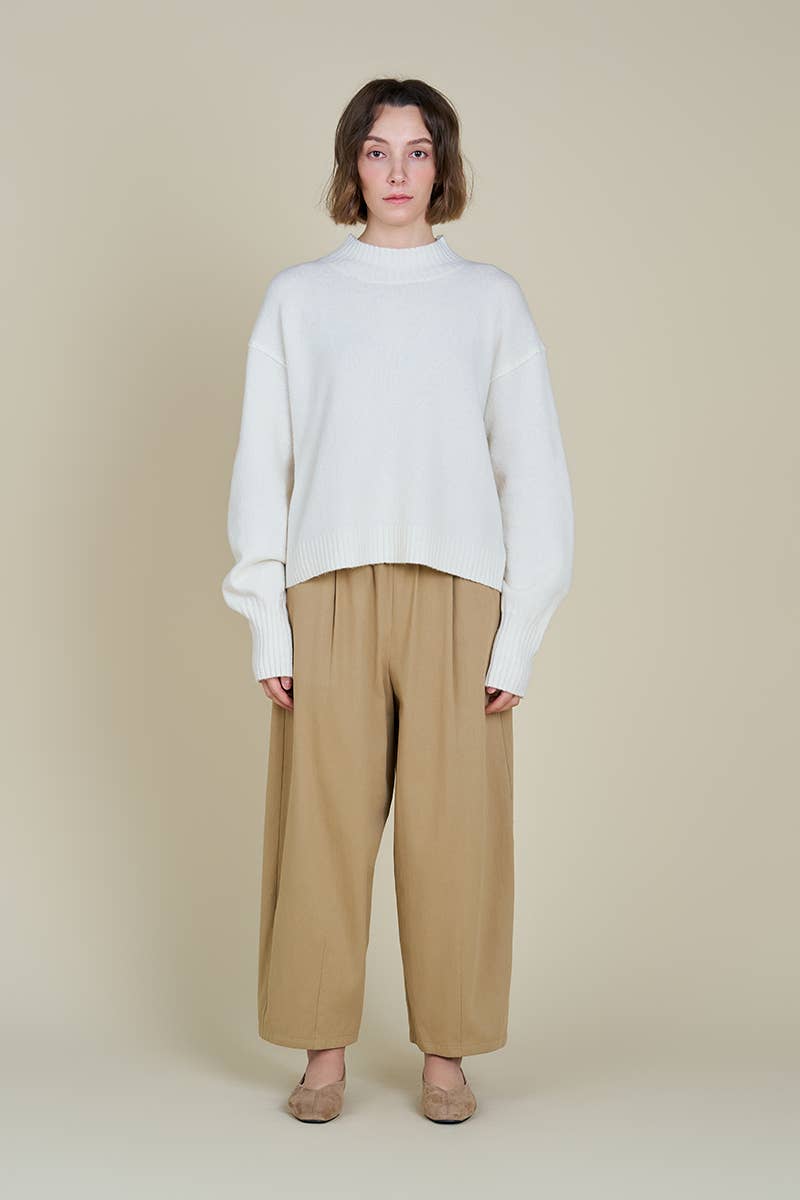 Grade & Gather - Vente Pull en maille – femme - 41804 - PULL À COL ROULÉ CÔTELÉ1