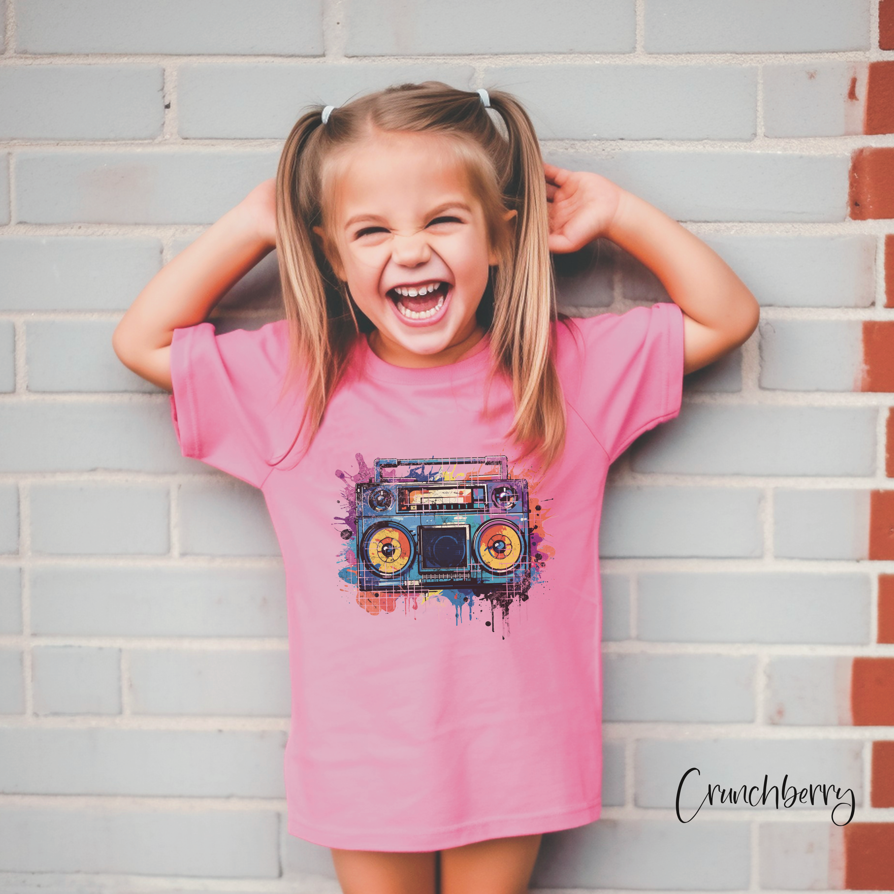 REMOVED BRAND - Vente T-shirt sérigraphié – enfant - T-shirt Dance Crew Studio Boom Box Comfort Colors 3