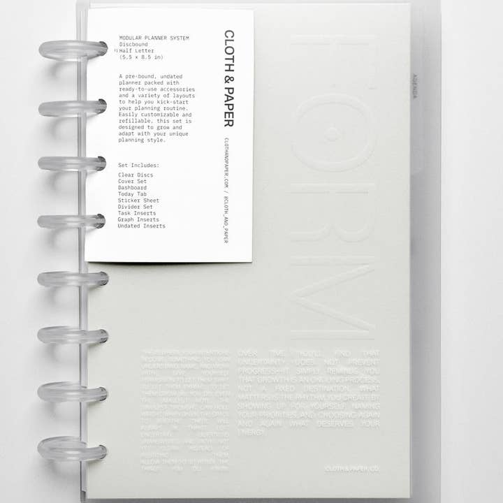 Cloth & Paper - Wholesale Planner - FORMA Modular Planner System | Half Letter