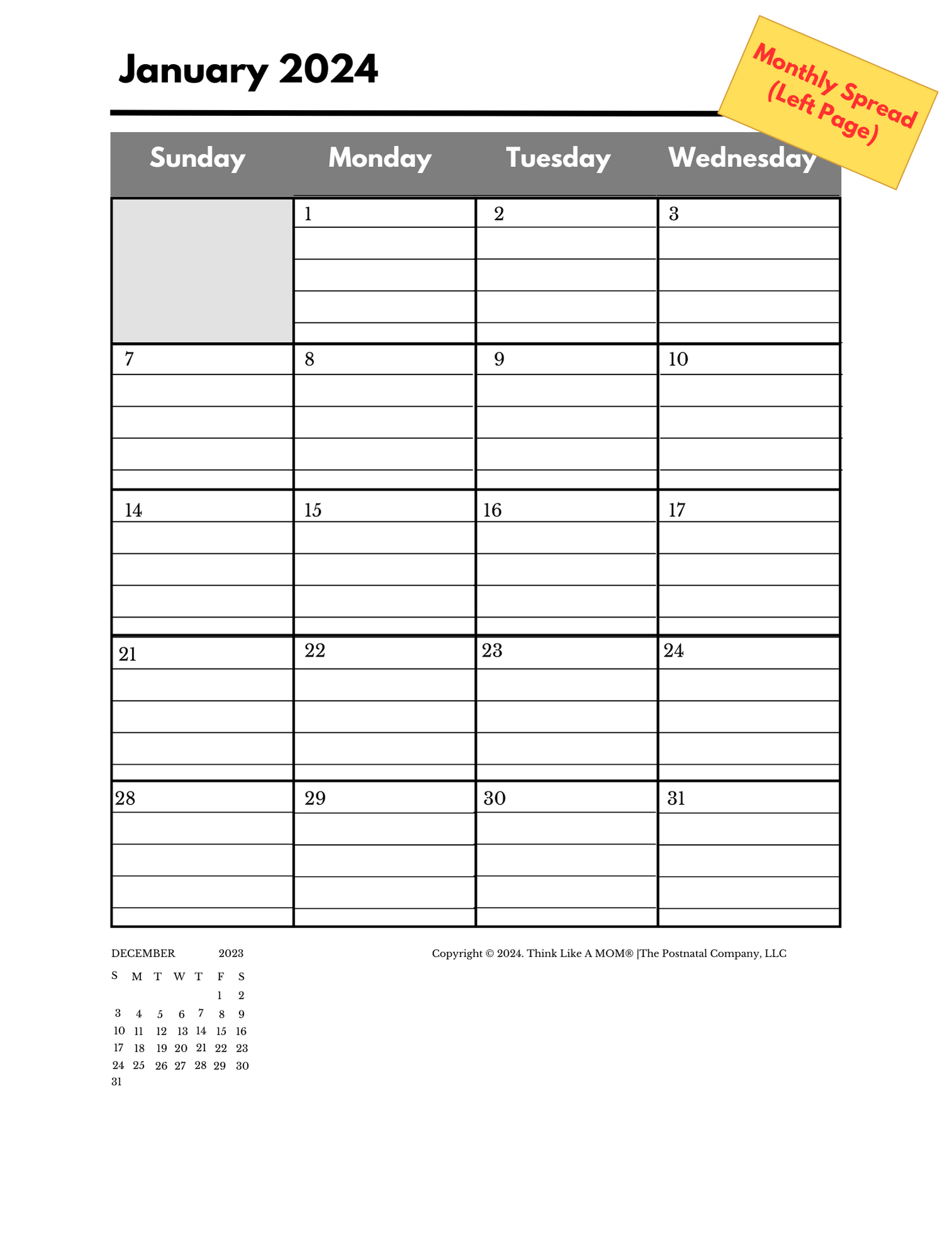 Think Like A Mom - Wholesale Planner - Motherload Planner6