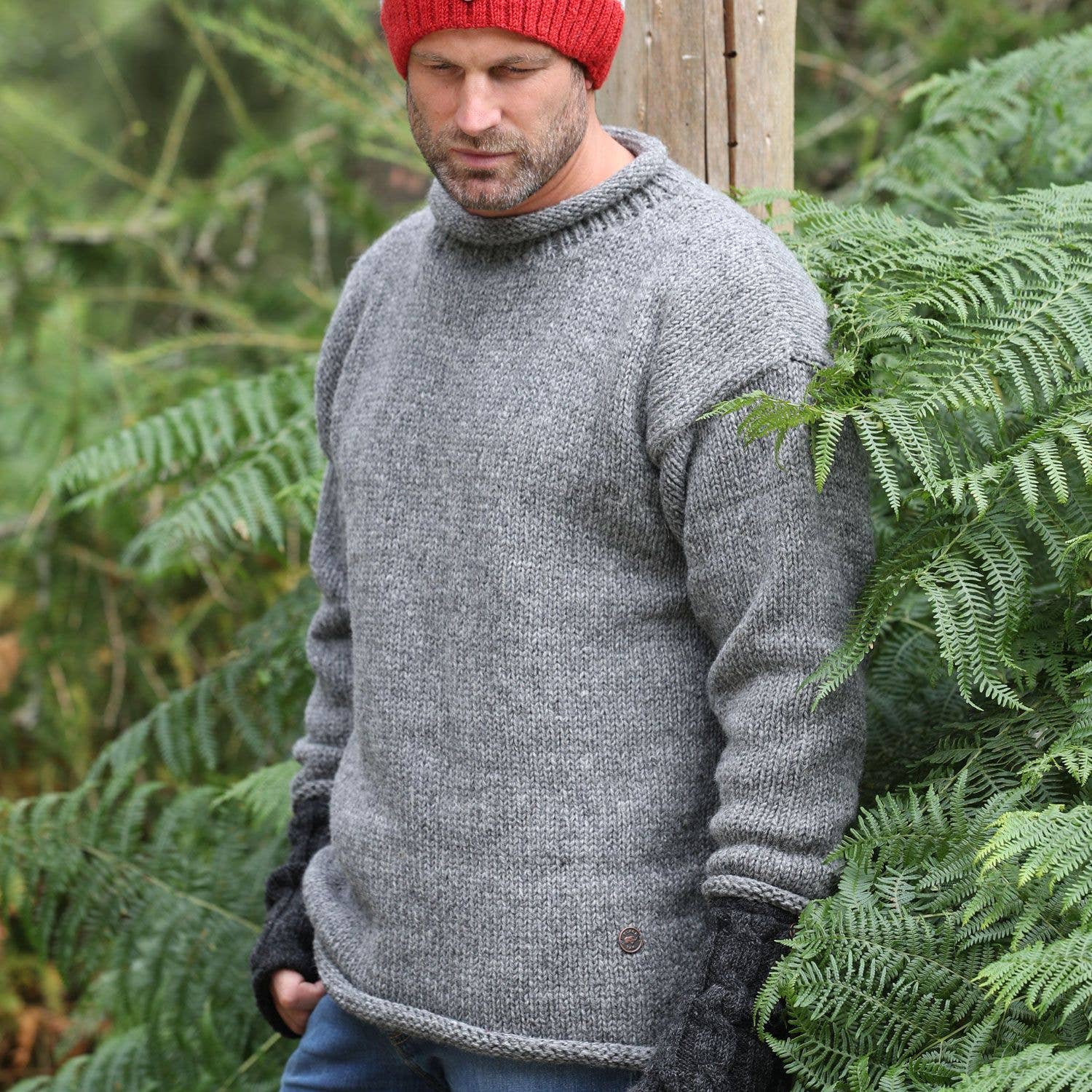 Black Yak Ltd – wholesale Pullovertröja - Unisex – Stickad ulltröja i enfärgat mönster - 100 % ren ny ull4