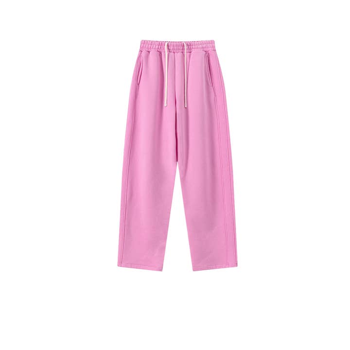 Calças de lâmina curva lavadas com água e forradas com lã. por atacado de Sodalemon