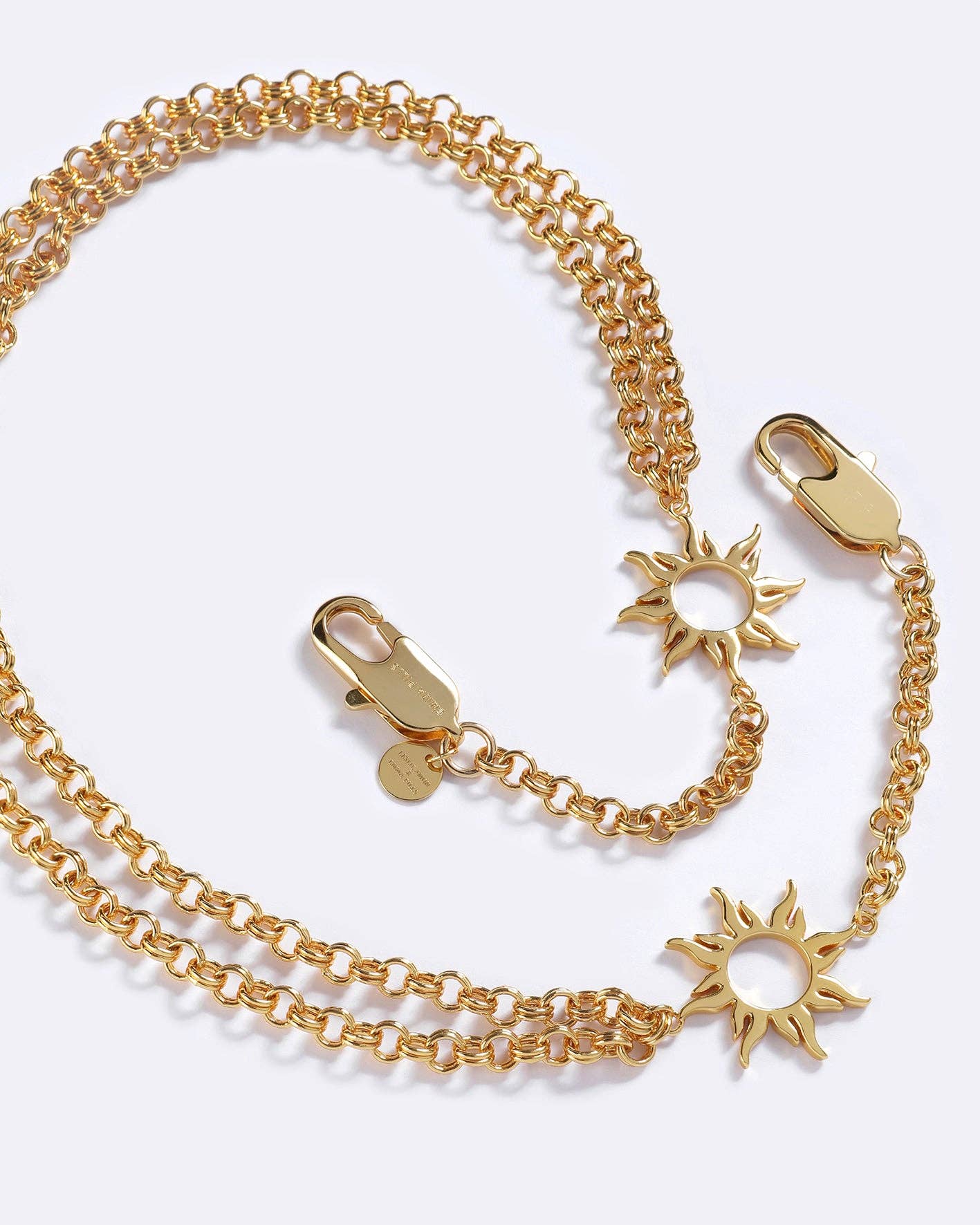 Gold AFTERSUN CHAIN BELT for wholesale on Faire3