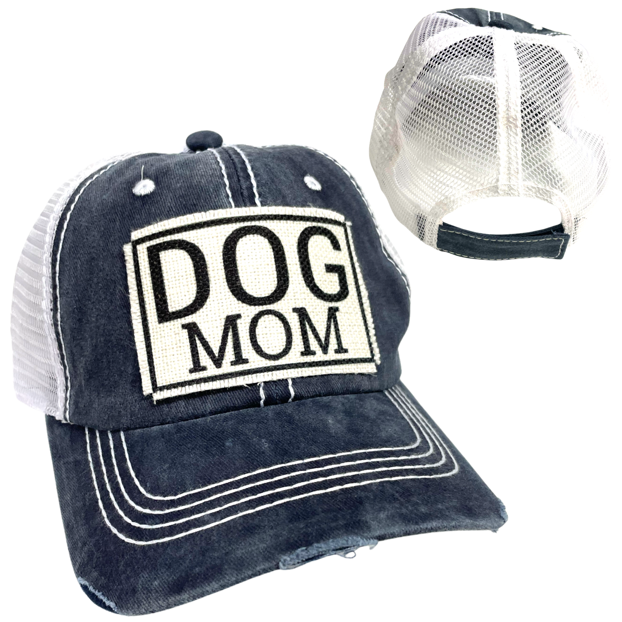 dkhandmade - Vente Casquette de camionneur – femme - CASQUETTE DE BALLE POUR CHIEN | CHAPEAU POUR FEMME | EFFET VIEILLI9