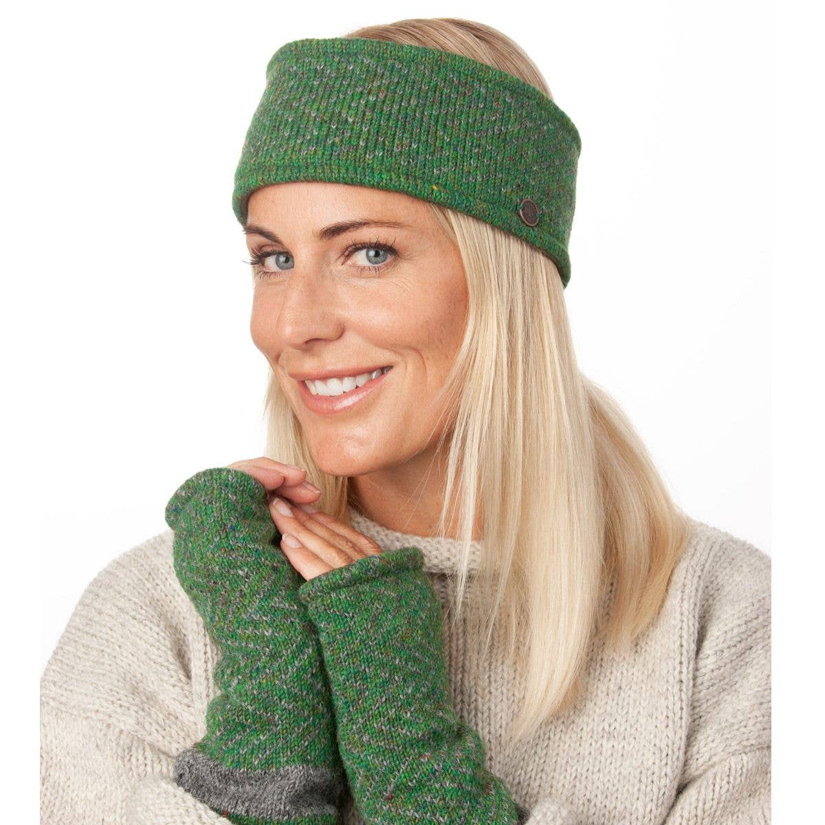 Black Yak Ltd - Wholesale Fashion Headband - Women's - Zigzag Heather Headband - Pure Wool - Knitted - Fair Trade2