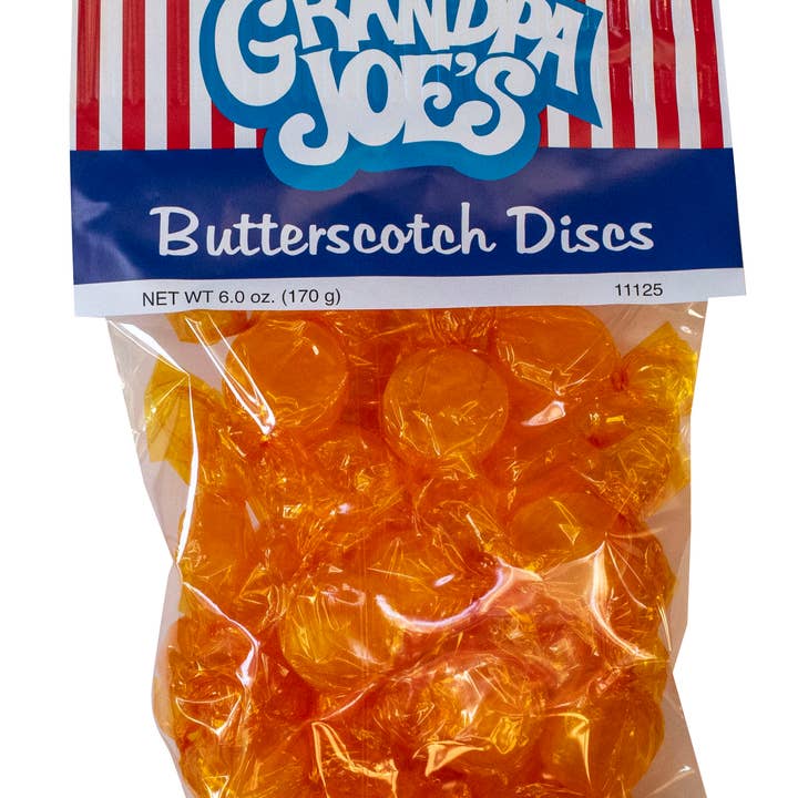 Grandpa Joe's Candy Shop - Wholesale Hard Candy - Grandpa Joe's Peg Bags, Butterscotch, 6oz, 12 Ct Case0