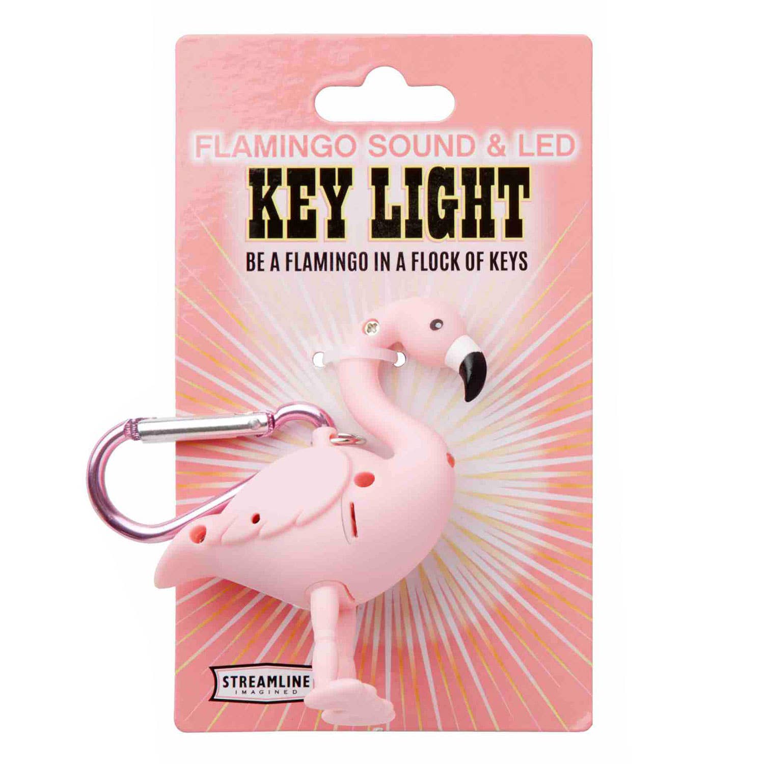 Streamline – wholesale Nyckelring - Unisex – Flamingo ljud LED-lampa1