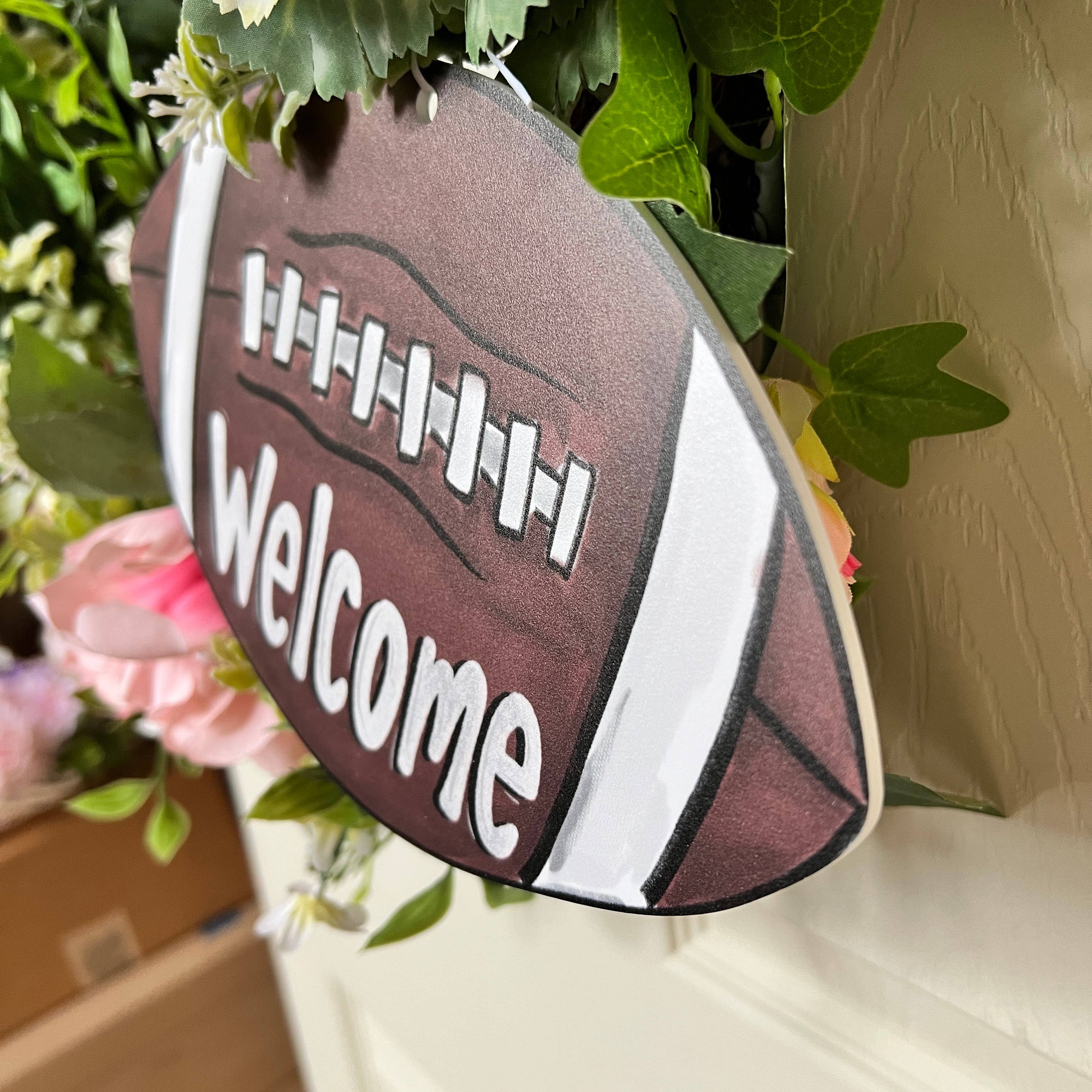 Home Malone - Wholesale Door Hanger - Football Welcome Decornament-Wreath Game Day NFL Collegiate 2