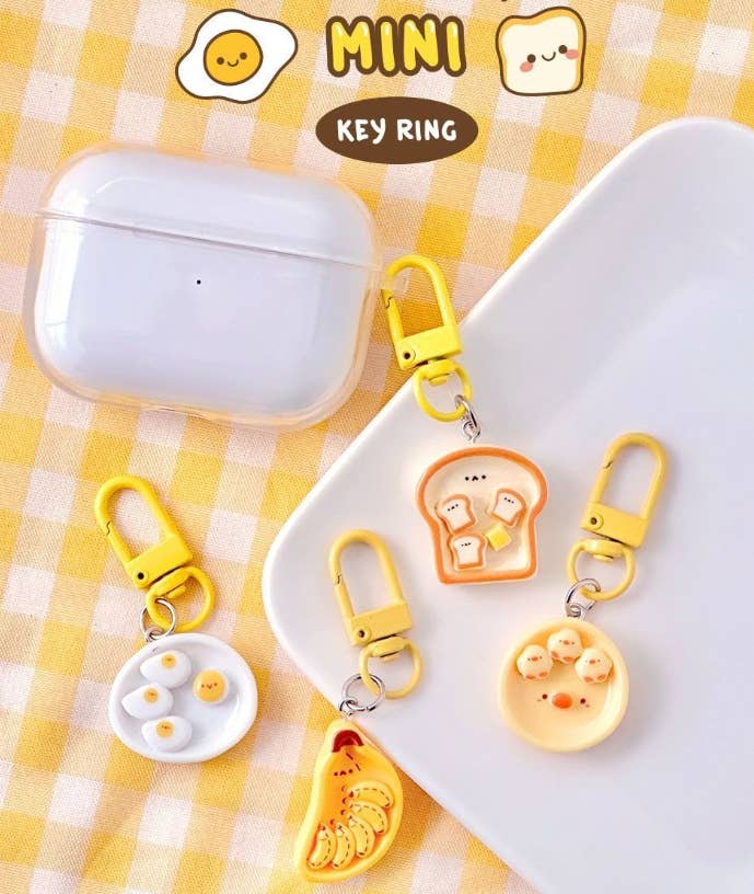 K-Wonderland - Wholesale Keychain - Women's - Breakfast Mini Keyring Key Chain Collection- Open Pack2