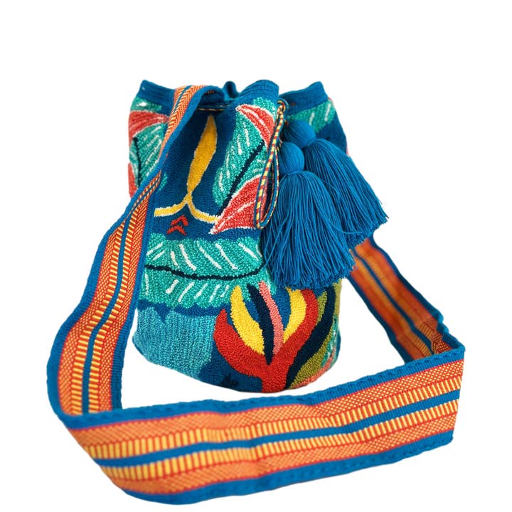 Brisla - Wholesale Crossbody Bag - Women's - Brisla Wayuu Bag- Blue Tropicana4
