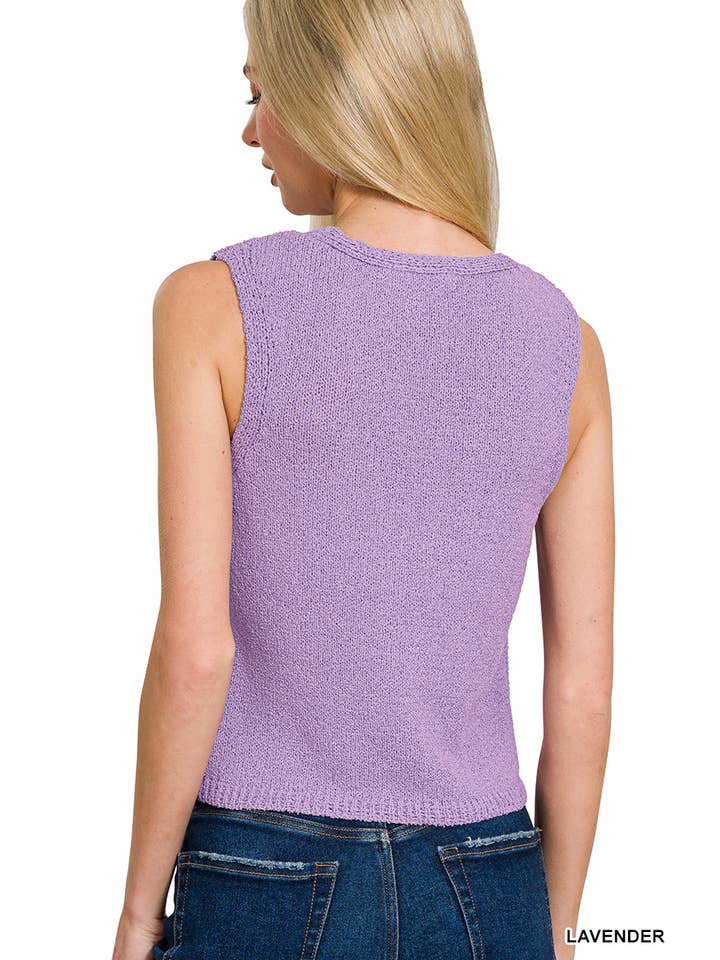 Vanilla Monkey - Wholesale Knit Top - Women's - Hook & Eye Sweater Vest