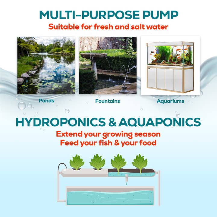 AQUA DREAM - Wholesale Home & Garden - Aqua Dream 90 GPH Adjustable Submersible Pump Aquarium Powerhead5