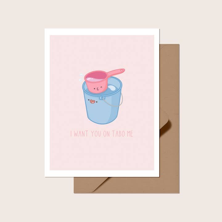 Carte de vœux « I Want You on Tabo Me » pour la vente par Scotty&Mel
