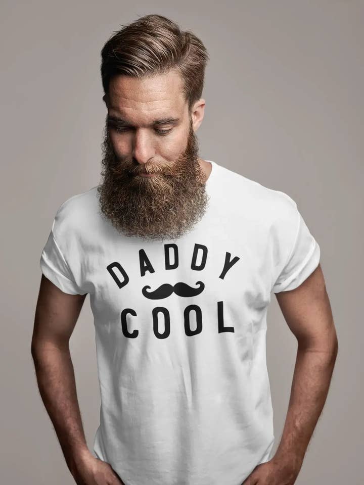 Men's Vintage Tee Shirt Graphic T shirt Daddy Cool White for wholesale on Faire