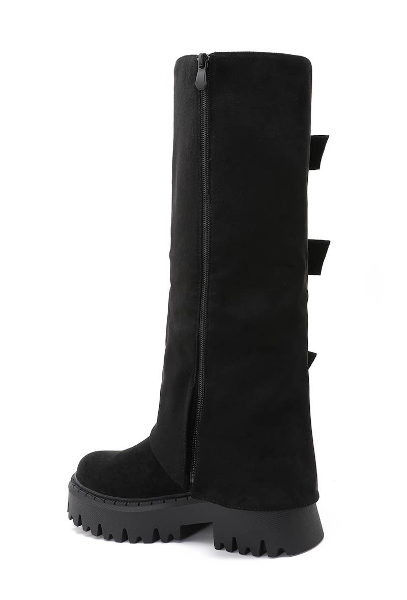 Joia Paris - Wholesale Booties - Women's - High boots with lug sole and triple straps WZ-1123