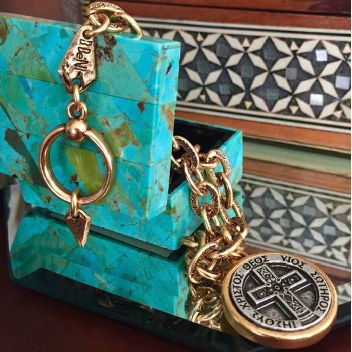 B.BéNI® Christian & Jewish Jewelry - Wholesale Charm/Dangle Bracelet - Ixoye Engraved Link Charm Bracelet