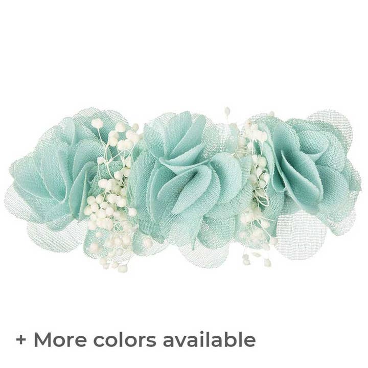 Petite décoration florale pour cheveux avec pince pour la vente par Siena Hair Accessories