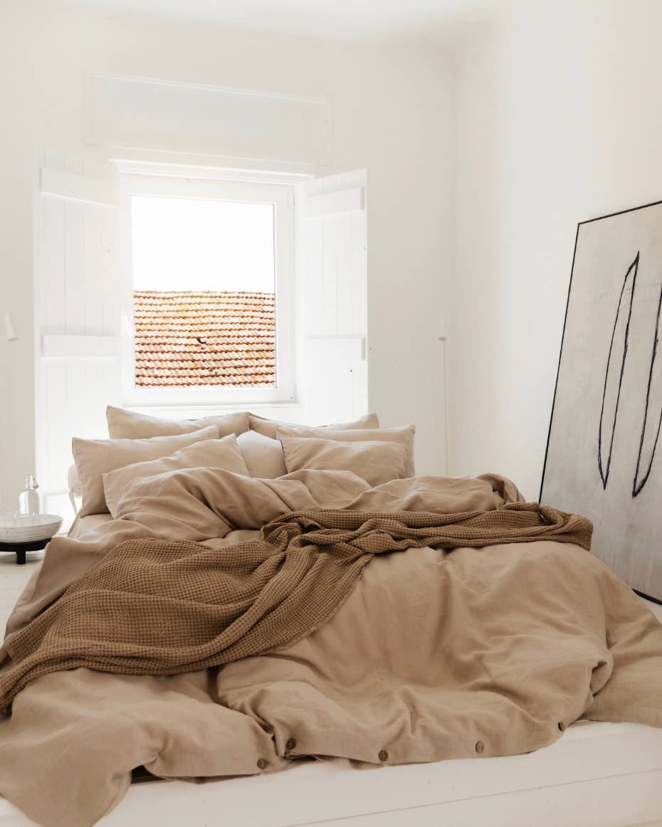 MagicLinen (We handle U.S. import procedures for you) – wholesale Sängkläder – Naturligt linne påslakan set (3st)