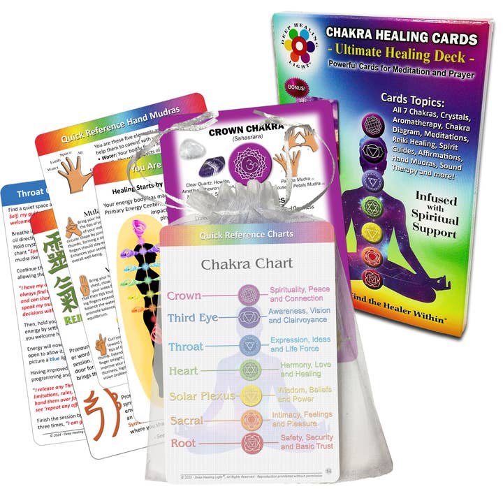 Deep Healing Light - Wholesale Meditation Supplies - Chakra Healing Cards – Spiritual Guidance, Reiki, Wellness2